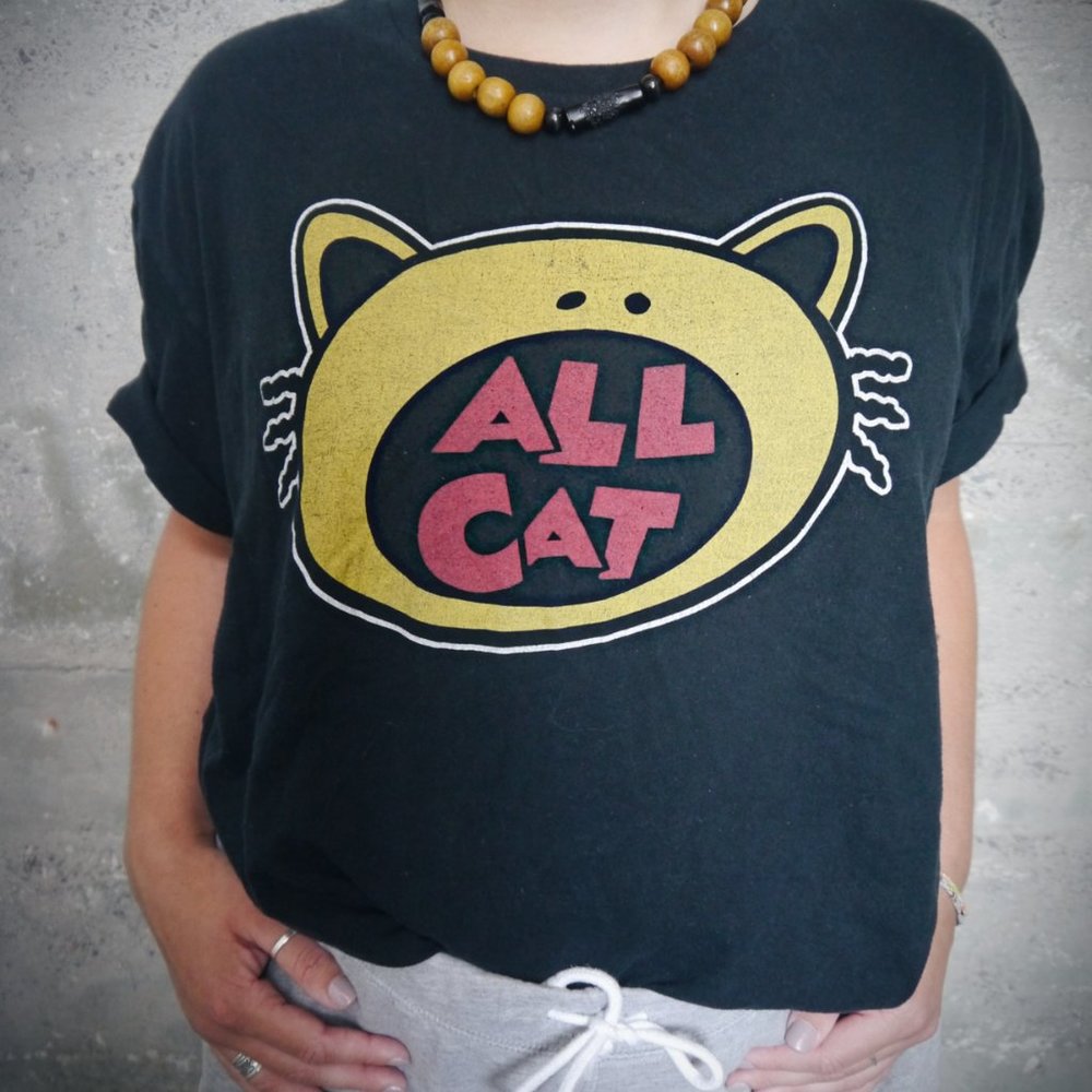 Arm The Animals Over-Sized "All-Cat" Graphic Tee - Picture 2 of 3